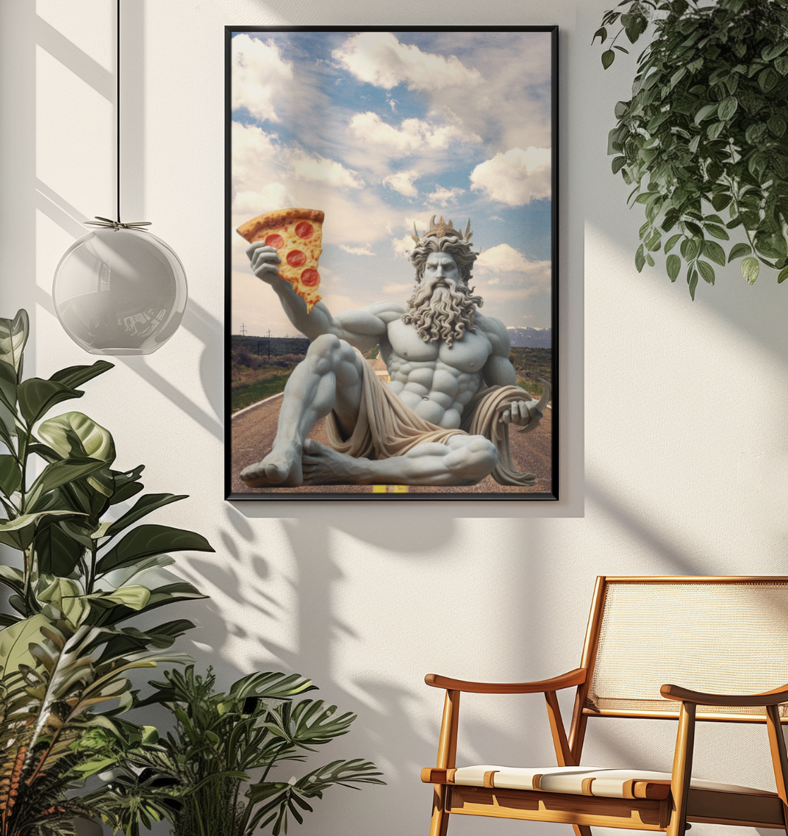 Poseidon loves Pizza - Poster Din A1 (hoch)