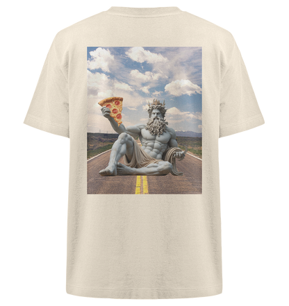 poseidon loves pizza - Heavy Oversized Organic Shirt