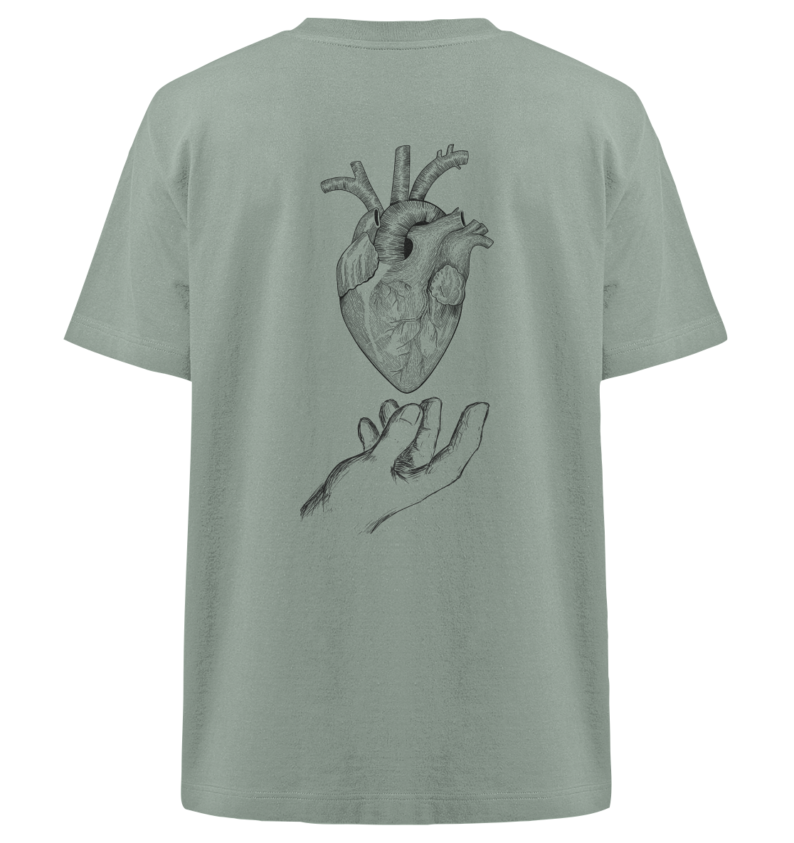 hold my heart - Heavy Oversized Organic Shirt