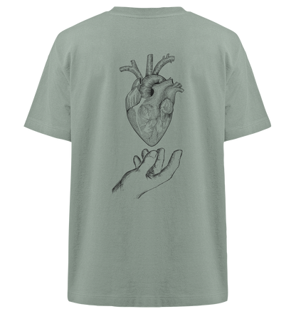 hold my heart - Heavy Oversized Organic Shirt