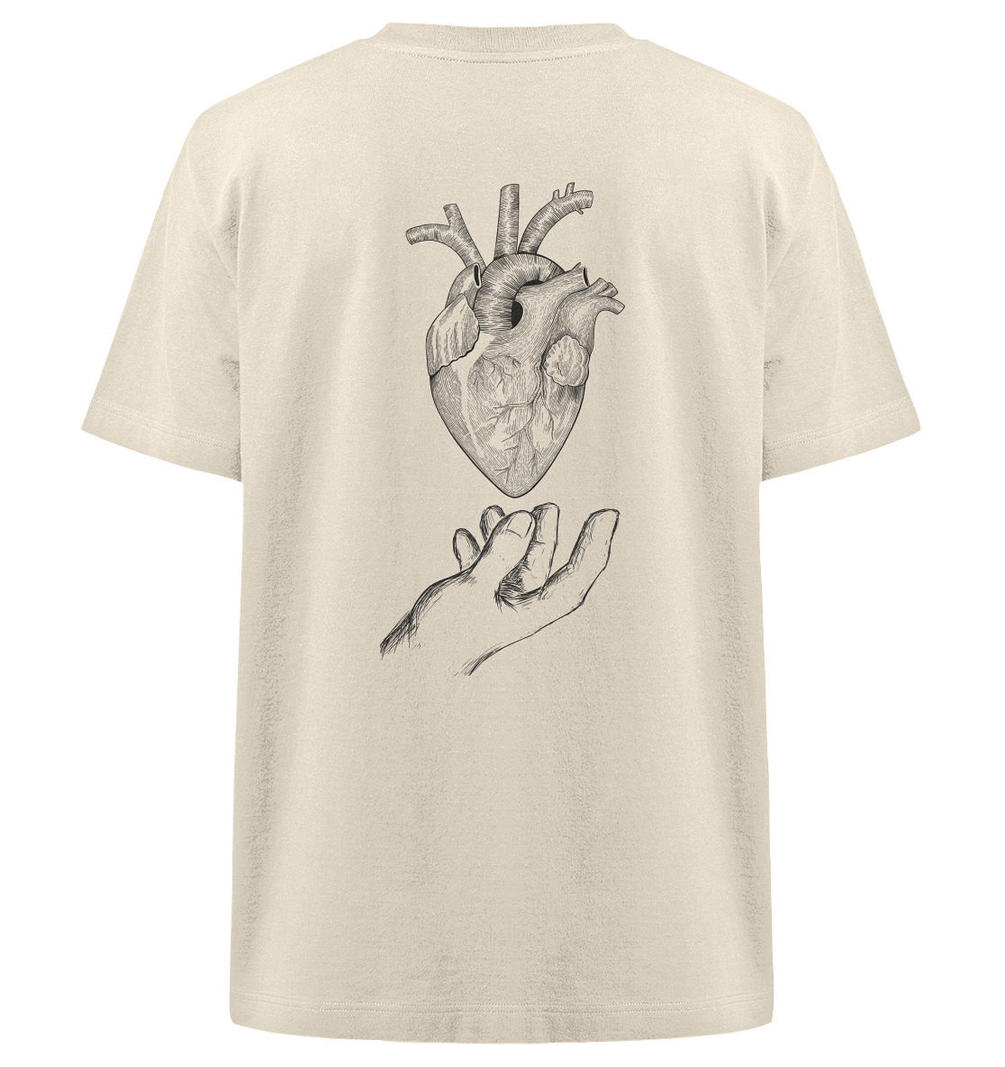 hold my heart - Heavy Oversized Organic Shirt