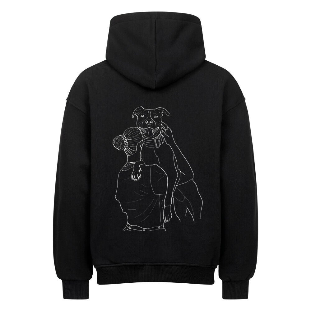 Personalisierbarer Oversized Hoodie (Line)