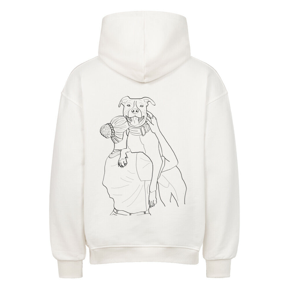 Personalisierbarer Oversized Hoodie (Line)