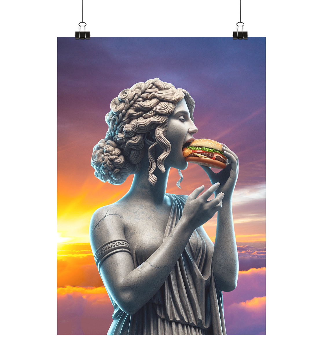 Aphrodite loves Burgers - Poster Din A1 (hoch)