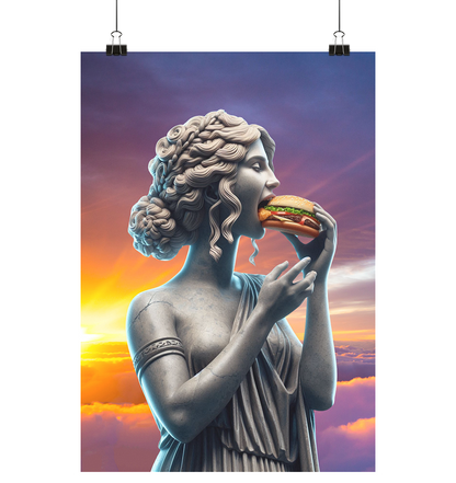 Aphrodite loves Burgers - Poster Din A1 (hoch)